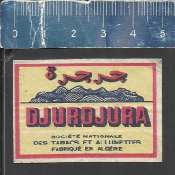 DJURDJURA ( MOUNTAIN RANGE OF THE TELL ATLAS ) - OLD MATCHBOX LABEL ALGERIA - Boites D'allumettes - Etiquettes
