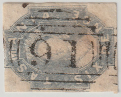 CLASSIC TASMANIA 6d IMPERFORATE CHALON CENTRALLY STRUCK BN91. - Oblitérés