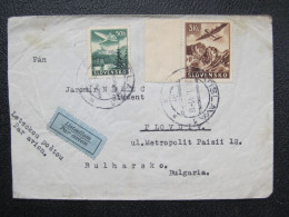 BRIEF Bratislava - Plovdiv Bulharsko Flugpost 1941 Slovensko  // R8458 - Storia Postale