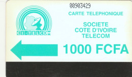 PHONE CARD COSTA D'AVORIO  (E102.3.8 - Côte D'Ivoire