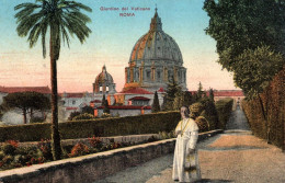 21 126  GIARDINO Del VATICANO VATICAN  ( PAPE  Benoit XV 1914 -1922 Dans Le Jardin )  ( 2 Scans) - Vaticano