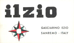 Radio Amateur QSL Card Italy I1Zio Gasciarino Ezio Sanremo - Radio Amateur