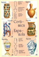 Spain 1987 Ceramics, Regional Art,Valencia, Extremadura, Galicia,Madrid, Toledo, Andalusia 9-block MNH - Porcellana