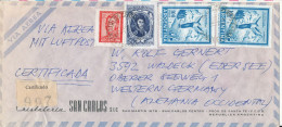 Argentina Registered Air Mail Cover Sent To Germany Good Franked - Luchtpost