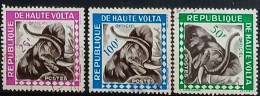 Haute Volta  1963,  YT N°T5-6,9  O,  Cote YT 5,5€ - Burkina Faso (1984-...)