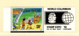 POLYNESIE  409 COLUMBIAN STAMP EXPO   LUXE NEUF SANS CHARNIERE - Neufs