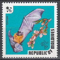 Maldives 1973 (MNH) (Mi 464) - Indian Flying Fox (Pteropus Ariel) - Fledermäuse