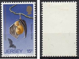 Jersey 1973 (MH) (Mi 211) - Rodrigues Flying Fox (Pteropus Rodricensis) - Pipistrelli