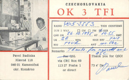 Radio Amateur QSL Card Czechoslovakia IK3TFI Prague Y05-3553 - Radio Amateur