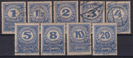 AUSTRIA 1919/21 - Canceled - ANK 84y-92y - Complete Set! - Segnatasse