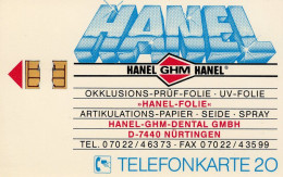 HANEL-Folie TK N *06.1991(K325)200Expl.** 160€ Visitenkarte Geschäftsführer In Nürtingen TC Industry On Telecard Germany - V-Series: VIP-und Visitenkartenserie