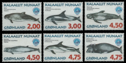 Grönland 1998 - Mi-Nr. 316-321 Y ** - MNH - Wale / Whales - Ongebruikt