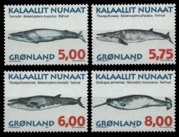 Grönland 1997 - Mi-Nr. 305-308 Y ** - MNH - Wale / Whales - Ongebruikt