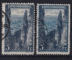 LUXEMBOURG 1923/34 - Canceled - Sc# 153, 153a - 1914-24 Marie-Adélaida