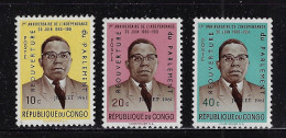 CONGO DEMOCRATIC  REP. 1961  SCOTT #396-398  MH - Nuevas/fijasellos