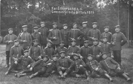 Carte Photo Militaire Allemand BITSCH-BITCHE-57-Moselle-Soldaten-Sommerfrische Bitsch 1911- Photo Bunz - Bitche