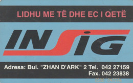 PHONE CARD ALBANIA (E104.34.8 - Albania