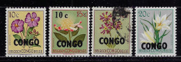 CONGO DEMOCRATIC REP. 1960  SCOTT #323-325 MH+337 USED - Gebraucht