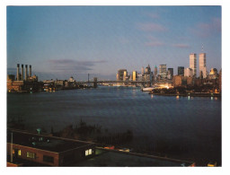 NEW YORK CITY (ESTADOS UNIDOS) // THE EAST RIVER AT DAWN FROM THE WILLIAMSBURG BRIDGE (1989) - Tarjetas Panorámicas