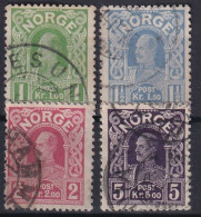 NORWAY 1911-18 - Canceled - Sc# 70-73 - Gebruikt