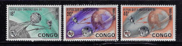 CONGO DEMOCRATIC REP. 1965  SCOTT #538,539,541 MH - Neufs