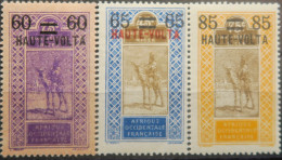 LP3972/343 - 1922/1925 - COLONIES FRANÇAISES - HAUTE VOLTA - SERIE COMPLETE - N°21 à 23 NEUFS**(2t)/*(1t) - Ongebruikt