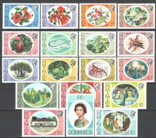 Dominica 1975 Y.T.447/64 **/MNH VF - Dominica (...-1978)