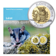 Luxembourg 2023 : 5€ En Argent Et Or Nordique "Lérot"  - Disponible En France - Luxembourg