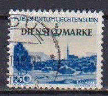 LIECHTENSTEIN 1947  SERVIZIO  VEDUTE UNIF. 31 USATO VF - Dienstmarken