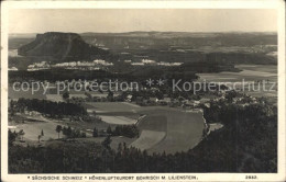 42217550 Gohrisch Panorama Hoehenluftkurort Mit Lilienstein Elbsandsteingebirge  - Gohrisch