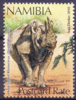 Namibia 2010 MNH, Hook Lipped Rhino, Wild Animals - Rhinocéros