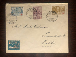 FINLAND TRAVELLED COVER 1932 YEAR RED CROSS HEALTH MEDICINE - Covers & Documents