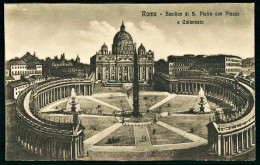 A65  ITALIE CPA  ROMA - BASILICA DI S. PIETRO CON PLAZZA - Collezioni E Lotti