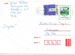 61211 - Ungarn - 1995 - 11Ft GAUmschlag M ZusFrankatur Als OrtsBf BUDAPEST - ... - Lettres & Documents