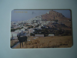 GREECE  USED CARDS  ANIMALS DONKY   SYROS - Griechenland