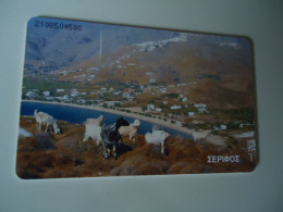 GREECE  USED CARDS  ANIMALS SYROS - Griechenland