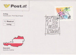 FDC 2006 - Mi 2619 (1) ,  " Akt Auf Marke " 3. Wert -   Cornelia Schlesinger Youngboy , SST 7123 Mönchhof - Storia Postale