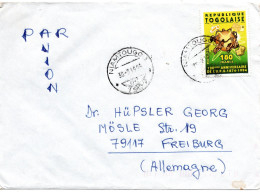 61225 - Togo - 1995 - 180F 120 Jahre UPU EF A LpBf NIAMTOUGO -> Deutschland - UPU (Unión Postal Universal)