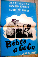 Affiche Ciné Orig BEBES A GOGO Louis De Funès Jean Carmet 60X40 1956 - Affiches & Posters