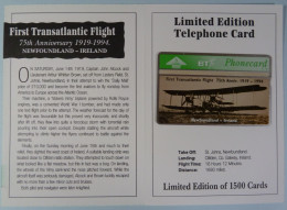 UK - BT - L&G - Alcock & Brown 1st Transatlantic Flight Newfoundland To Ireland - BTO080 - 407A  1500ex - Mint In Folder - BT Overseas Issues