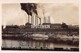 Photo Postcard Sylvan Steel Works - Moline - Illinoise - Andere & Zonder Classificatie