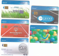 Belgacom Supports 2009 Full Set, Used Condition As Scan - Con Chip