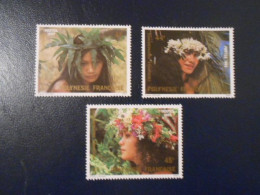 POLYNESIE YT 205/207 COURONNES DE FLEURS** - Hojas Y Bloques