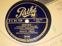 DISQUE 78 TOURS VALSE DE MARCEL VERAN 1935 - 78 T - Disques Pour Gramophone