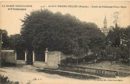 50 , ST PIERRE L'EGLISE , Entrée Du Pensionnat Notre Dame , * 414 14 - Saint Pierre Eglise