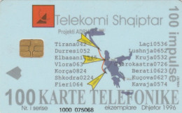 PHONE CARD ALBANIA  (E109.7.6 - Albanië