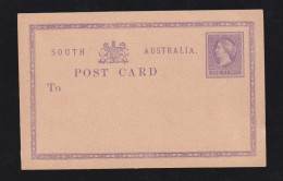 South Australia 1884 Stationery Postcard Unused - Covers & Documents