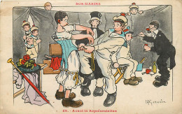Illustration De GERVAISE , Nos Marins N° 39 , Avant La Representation , * 424 61 - Gervese, H.