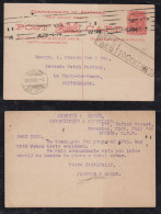 New South Wales Australia 1908 Stationery Postcard SYDNEY X LA CHAUX DE FONDS Switzerland Postage Due - Cartas & Documentos