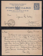 New South Wales Australia 1908 Stationery Postcard SYDNEY X STUFFGART Germany - Cartas & Documentos